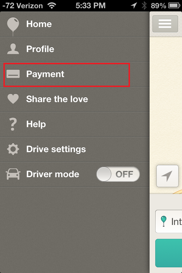 Then click on payment